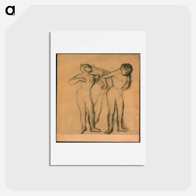 アートポストカード-Three Dancers - エドガー ドガ Postcard.