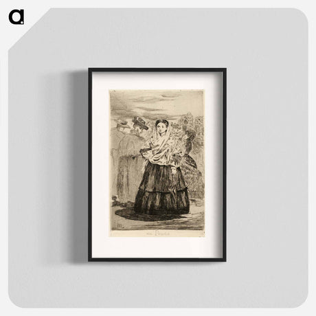 アートポスター-At the Prado I - エドゥアール マネ Poster.