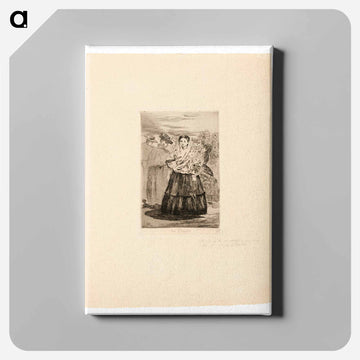 At the Prado I - エドゥアール マネ Canvas.