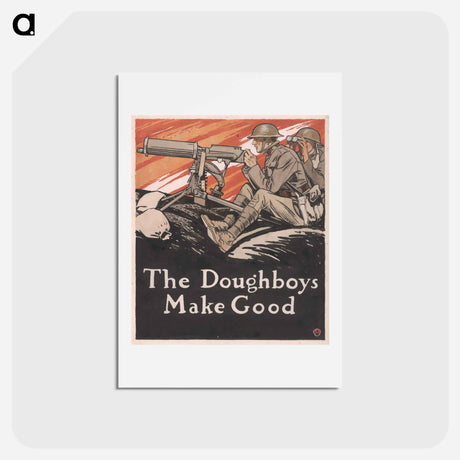 アートポストカード-The doughboys make good - エドワード ペンフィールド Postcard.
