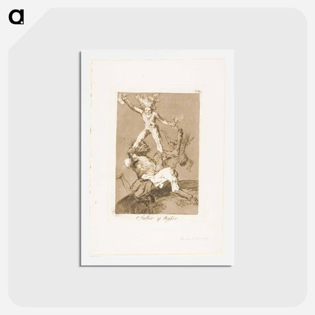 アートポストカード-To Rise and to Fall - フランシスコ デ ゴヤ Postcard.