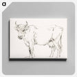 アートパネル-Standing cow - ジャン ベルナール Canvas.
