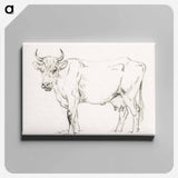 アートパネル-Standing cow - ジャン ベルナール Canvas.