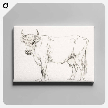 アートパネル-Standing cow - ジャン ベルナール Canvas.