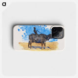 Boy on Water Buffalo - John Singer Sargent Phone Case.