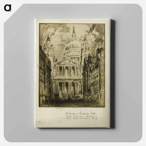 アートパネル-Saint Paul's, Fleet Street, London
 - ジョセフ ペネル Canvas.