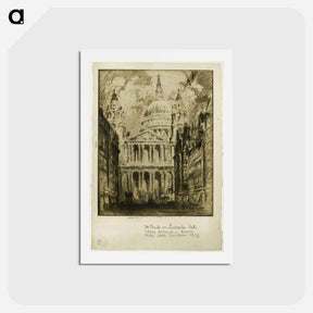 アートポストカード-Saint Paul's, Fleet Street, London
 - ジョセフ ペネル Postcard.