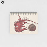 Japanese lobster from Album of Sketches by Katsushika Hokusai and His Disciples - 葛飾 北斎 Memo.