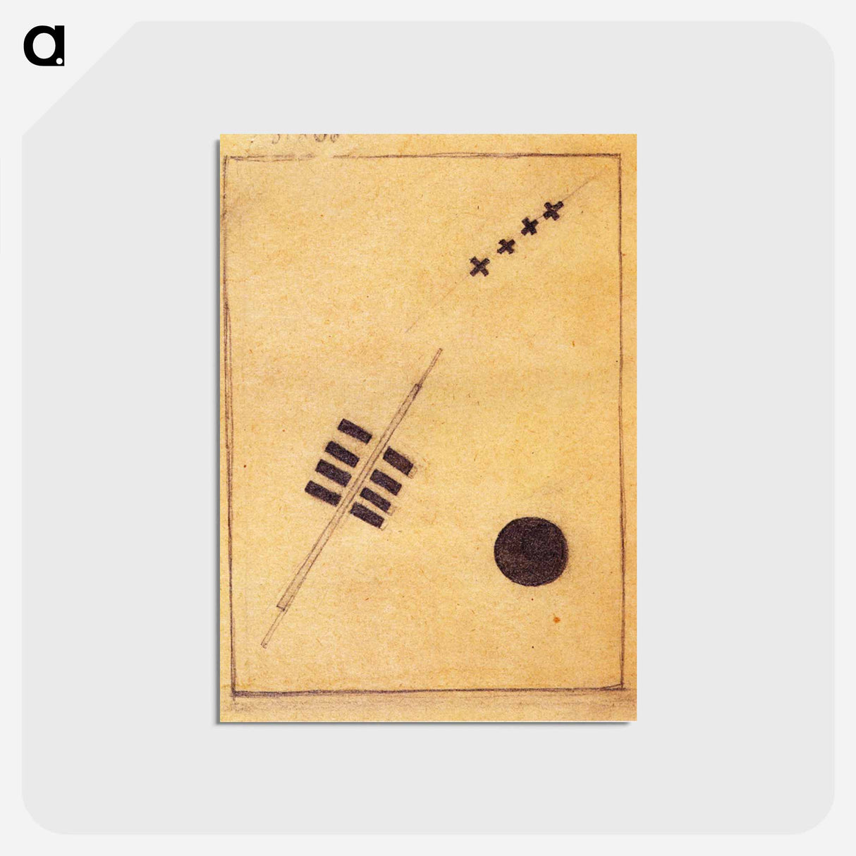 アートポストカード-Cosmos - カジミール マレーヴィチ Postcard.