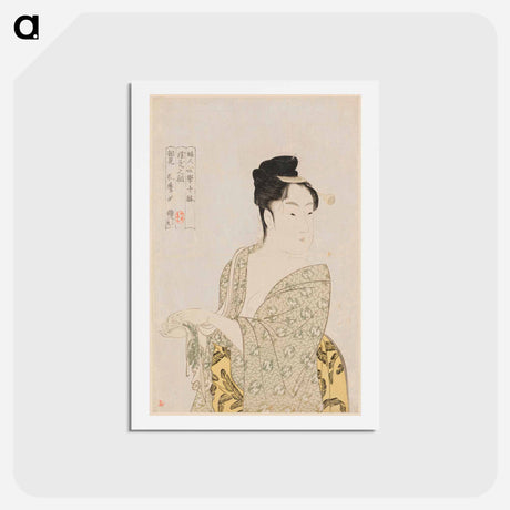 アートポストカード-Fancy-free Type - 喜多川 歌麿 Postcard.