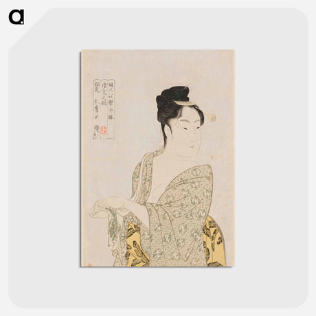アートポストカード-Fancy-free Type - 喜多川 歌麿 Postcard.
