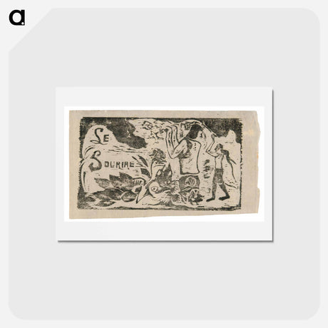 アートポストカード-Tahitians, Flowers, and Leaves - ポール ゴーギャン Postcard.