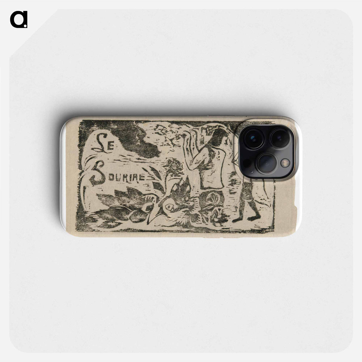 Tahitians, Flowers, and Leaves - ポール ゴーギャン Phone Case.