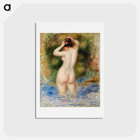 アートポストカード-Bather (Baigneuse) - ピエール オーギュスト ルノワール Postcard.
