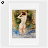 Bather (Baigneuse) - Pierre-Auguste Renoir Poster.