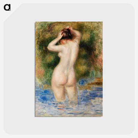 アートポストカード-Bather (Baigneuse) - ピエール オーギュスト ルノワール Postcard.