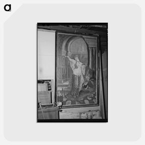 アートポストカード-Backstage at the Bird Cage Theater
 - ラッセル リー Postcard.