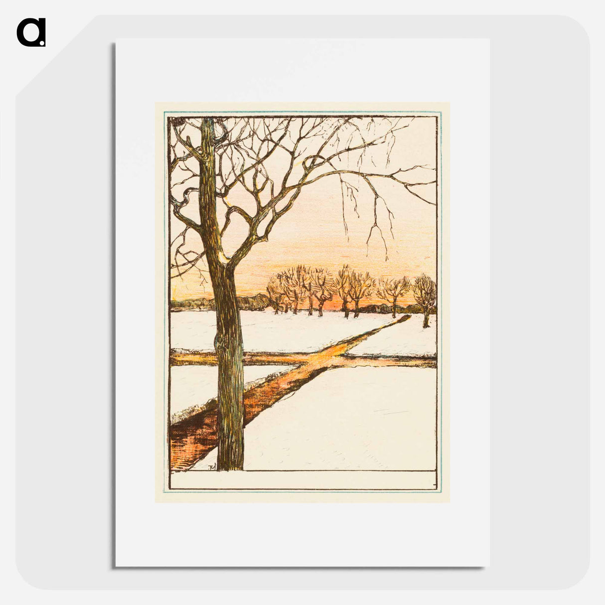 Sneeuwlandschap - テオ ヴァン ホイテマ Poster.