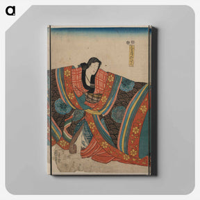 アートパネル-Taira no munemori mikazuki osen ebizako no jū - 歌川 国芳 Canvas.