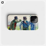 The Drinkers - Vincent van Gogh Phone Case.