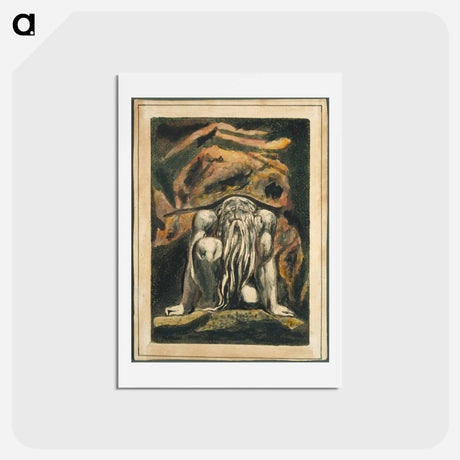 アートポストカード-Urizen - ウィリアム ブレイク Postcard.