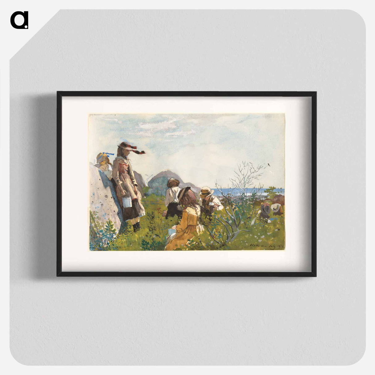 Berry Pickers - Winslow Homer Poster.