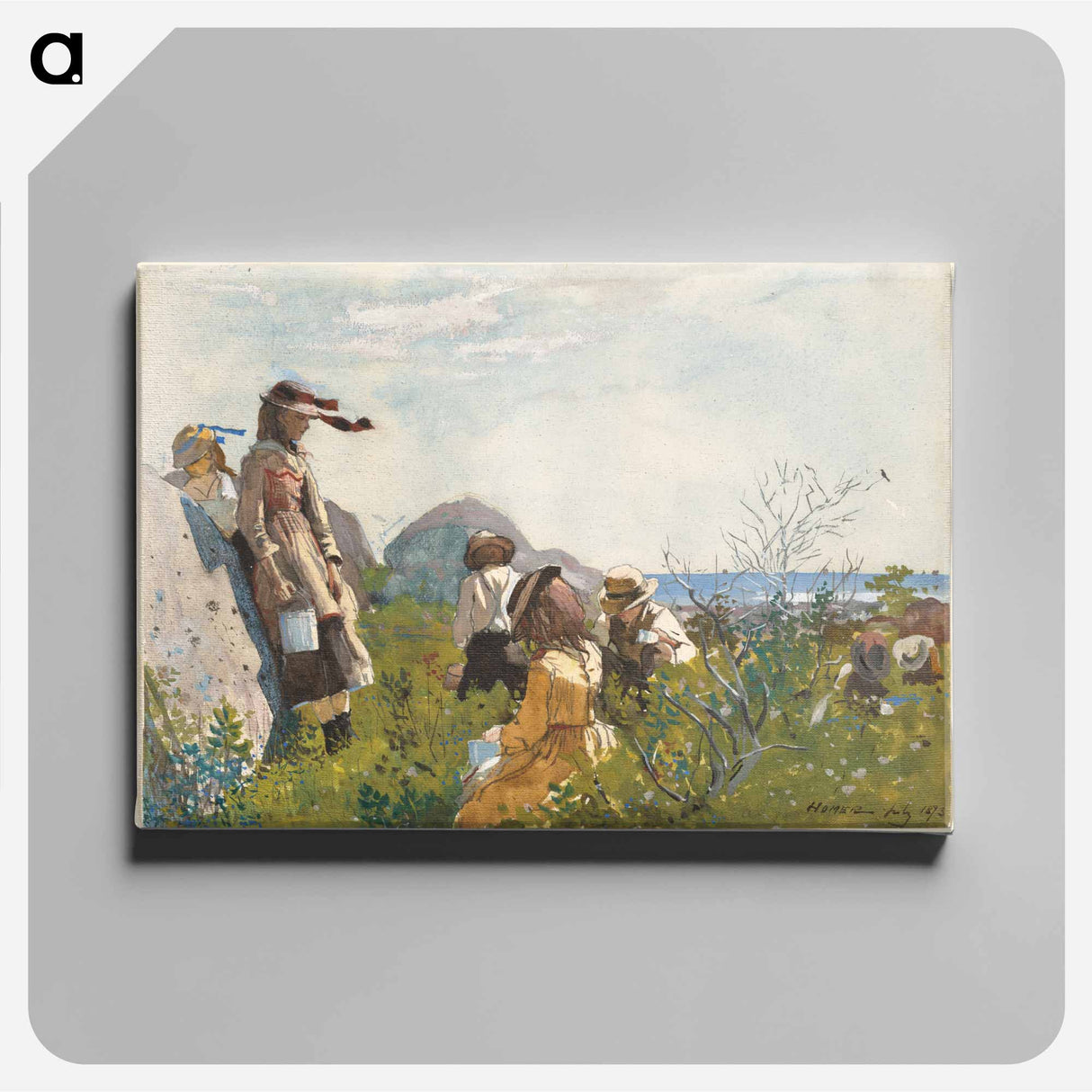 Berry Pickers - Winslow Homer Canvas.