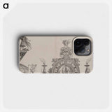 The Pinnacle of the Right Portal; and a Trumpeter and Standard from the Central Portal, from the Arch of Honor - アルブレヒト デューラー Phone Case.