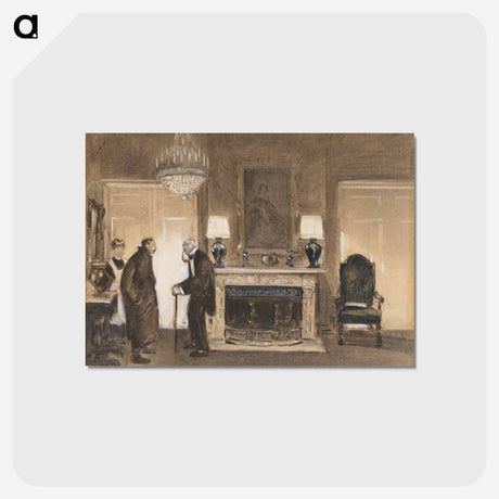 アートポストカード-Drama in the Living Room
 - バーンズ・コレクション Postcard.