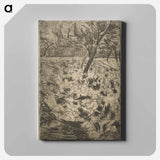 The Cabbage Field - カミーユ ピサロ Canvas.