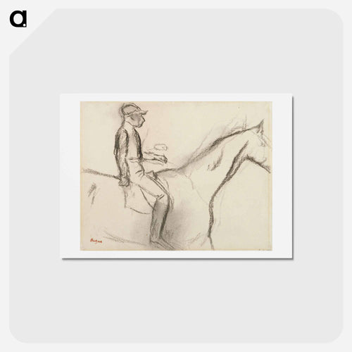 Jockej - エドガー ドガ Postcard.