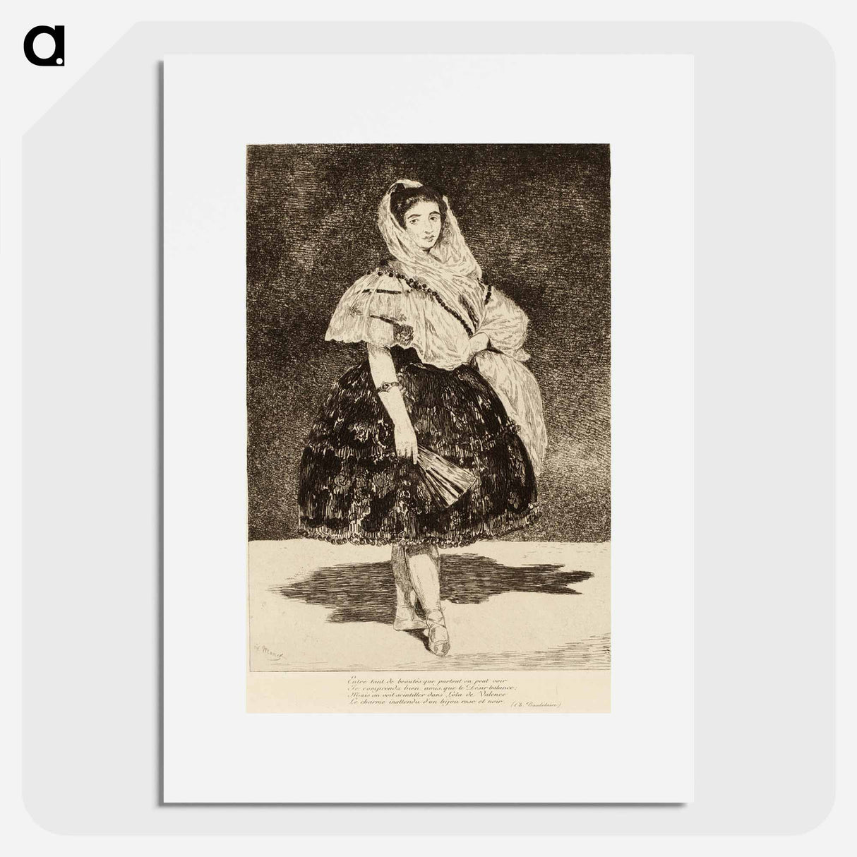 Lola de Valence - エドゥアール マネ Poster.