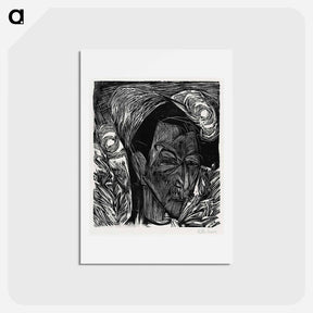 アートポストカード-The Fifth Bauhaus Portfolio: German Artists - エルンスト ルートヴィヒ キルヒナー Postcard.
