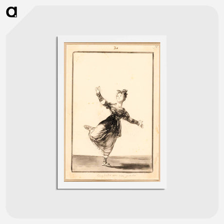 アートポストカード-Be Careful with that Step! - フランシスコ デ ゴヤ Postcard.