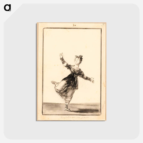 アートポストカード-Be Careful with that Step! - フランシスコ デ ゴヤ Postcard.