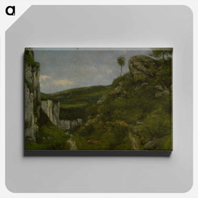 アートパネル-Landscape - ギュスターヴ クールベ Canvas.