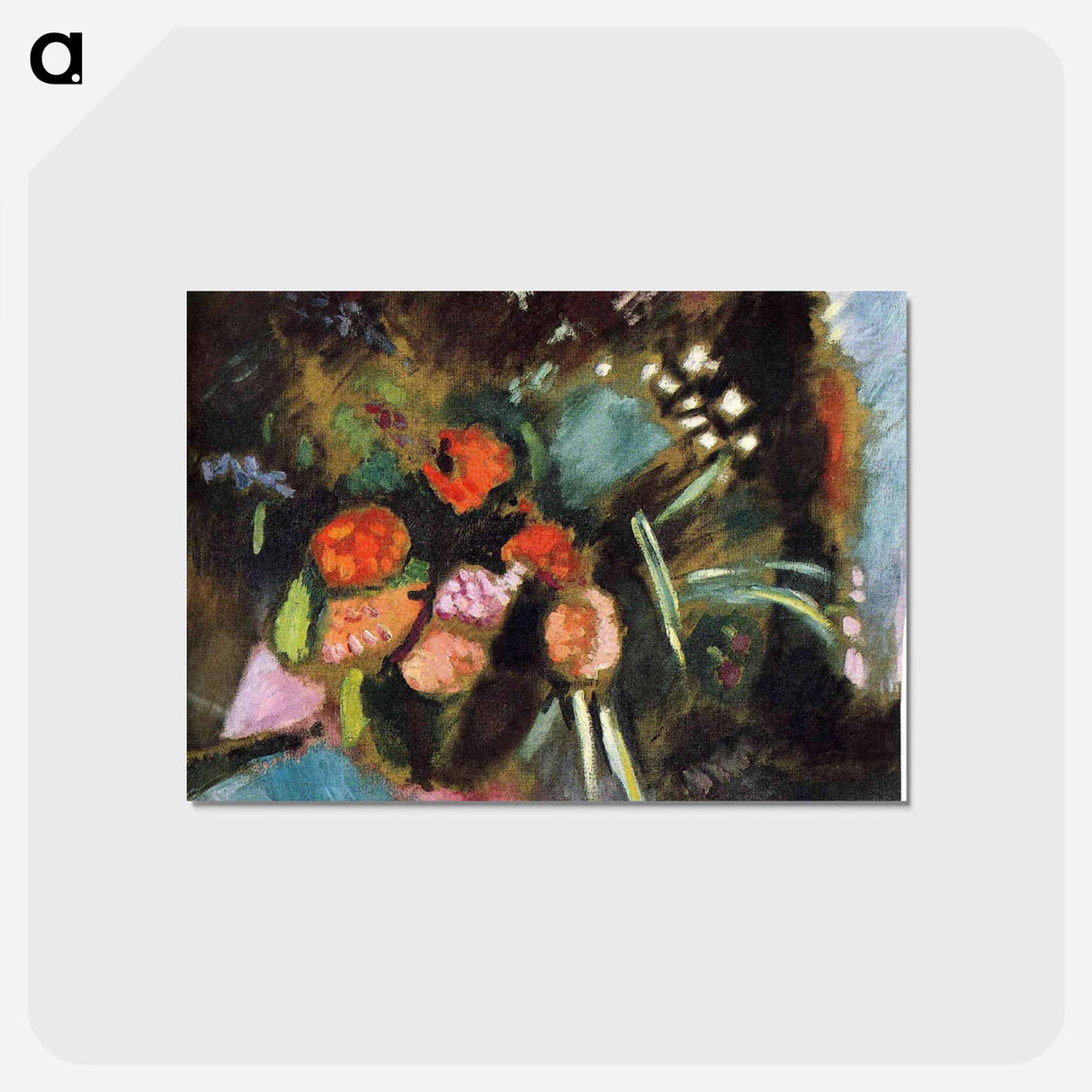 アートポストカード-Flowers - アンリ マティス Postcard.