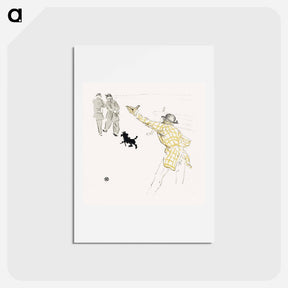 アートポストカード-Le Fardeau de la Liberté - アンリ ド トゥールーズ ロートレック Postcard.