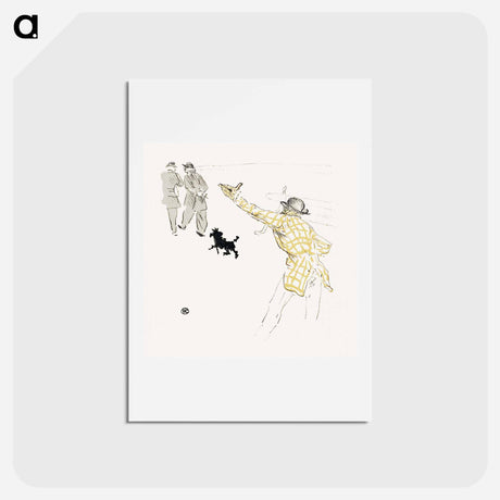 アートポストカード-Le Fardeau de la Liberté - アンリ ド トゥールーズ ロートレック Postcard.