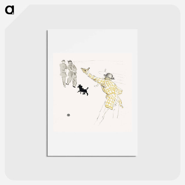 アートポストカード-Le Fardeau de la Liberté - アンリ ド トゥールーズ ロートレック Postcard.
