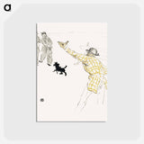 アートポストカード-Le Fardeau de la Liberté - アンリ ド トゥールーズ ロートレック Postcard.