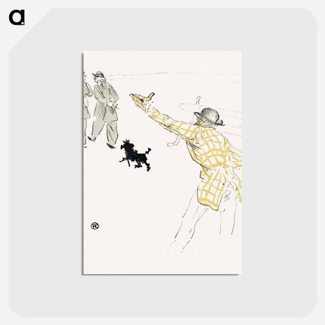 アートポストカード-Le Fardeau de la Liberté - アンリ ド トゥールーズ ロートレック Postcard.