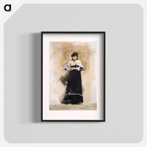 アートポスター-Young Woman with a Black Skirt - ジョン シンガー サージェント Poster.