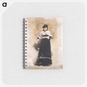 アートメモ帳-Young Woman with a Black Skirt - ジョン シンガー サージェント Memo.