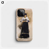 Young Woman with a Black Skirt - ジョン シンガー サージェント Phone Case.