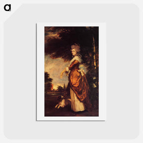 アートポストカード-Mary Amelia, 1st Marchioness of Salisbury - ジョシュア レノルズ Postcard.