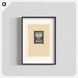 Ontwerp voor een ex libris van Heideveld te Laren by Julie de Graag - Julie de Graag Poster.
