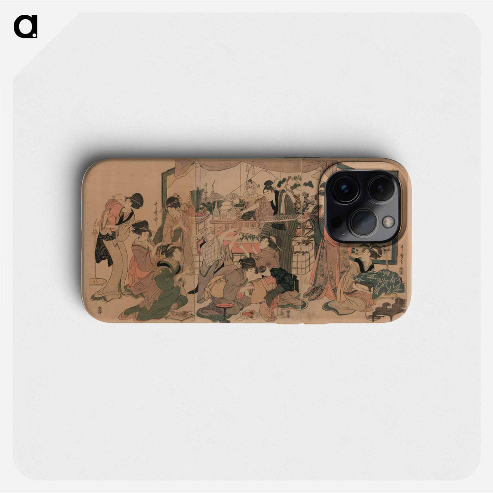 Ebisuko - 喜多川 歌麿 Phone Case.