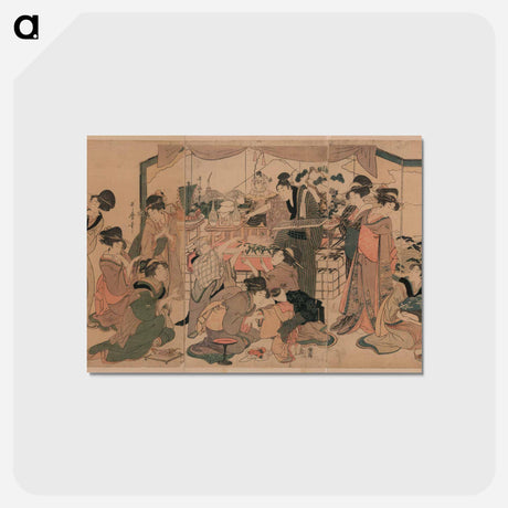 アートポストカード-Ebisuko - 喜多川 歌麿 Postcard.