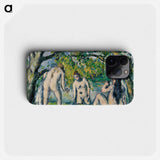 Three Bathers - Paul Cezanne Phone Case.